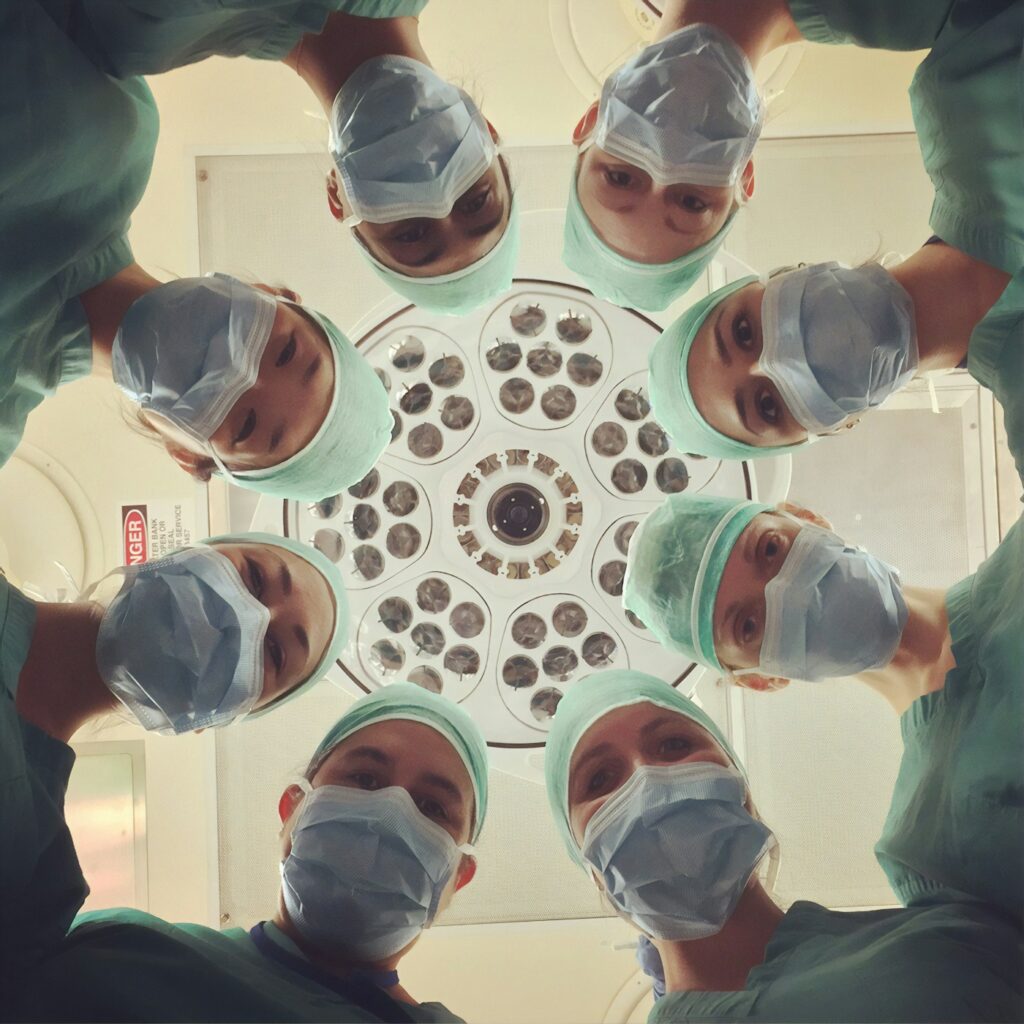 Medical professionals in a healthcare setting